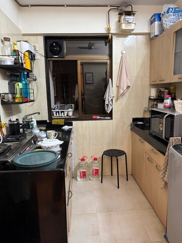 Kitchen in 1 BHK Apartment at Khar West – for Rent