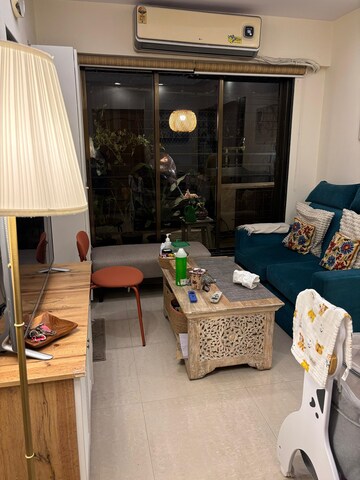 Living Room in 1 BHK Apartment at Khar West – for Rent