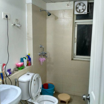 Bathroom in 2 BHK Apartment at Piedmont Taksila Heights, Sector 37c – for Rent