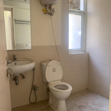 Bathroom in 3 BHK Apartment at Piedmont Taksila Heights, Sector 37c – for Rent