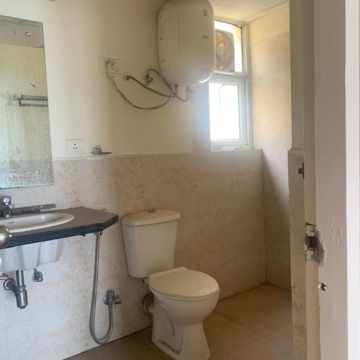Bathroom in 3 BHK Apartment at Piedmont Taksila Heights, Sector 37c – for Rent