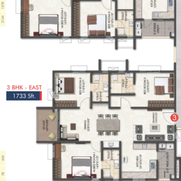 3 BHK Apartment For Sale in Tridasa Rise, Nallagandla