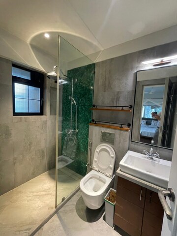 Bathroom in 3 BHK Apartment at Bandra West – for Rent