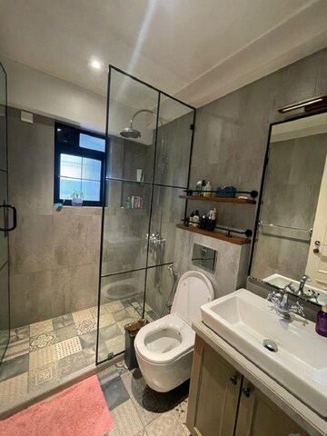 Bathroom in 3 BHK Apartment at Bandra West – for Rent