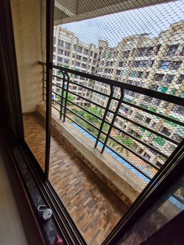 Balcony in 1 BHK Apartment at Bachraj Residency, Virar West – for Rent