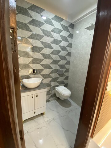 Bathroom in 3 BHK Apartment at DLF Westend Heights New Town, Akshayanagar – for Rent