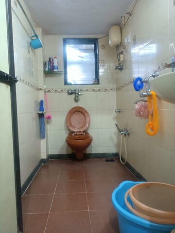 Bathroom in 2 BHK Apartment at Leela Cliff CHS, Dahisar West – for Rent
