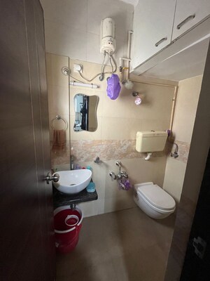 Bathroom in 1 BHK Apartment at Veena Dynasty, Vasai East – for Sale