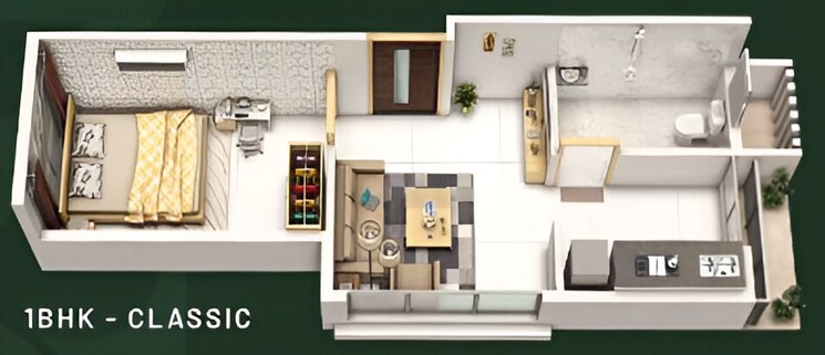 Floor Plan, ulwe 2 Bedroom 659 Sq.Ft. Apartment In Ulwe Navi Mumbai 8833069