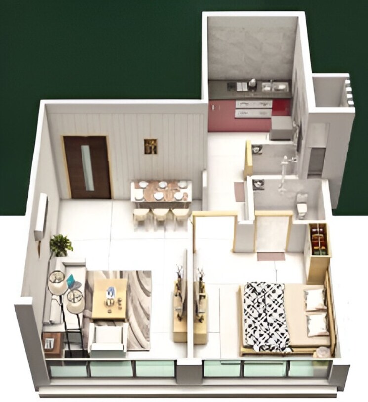 Floor Plan, ulwe 2 Bedroom 659 Sq.Ft. Apartment In Ulwe Navi Mumbai 8833069
