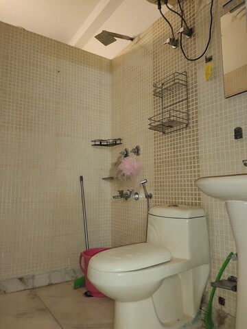 Bathroom in 2 BHK Builder Floor at East Of Kailash – for Rent
