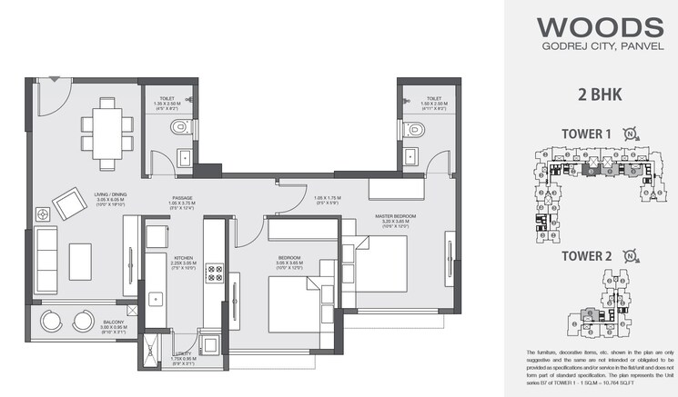 Floor Plan, panvel 2 Bedroom 680 Sq.Ft. Apartment In Panvel Navi Mumbai 8833147