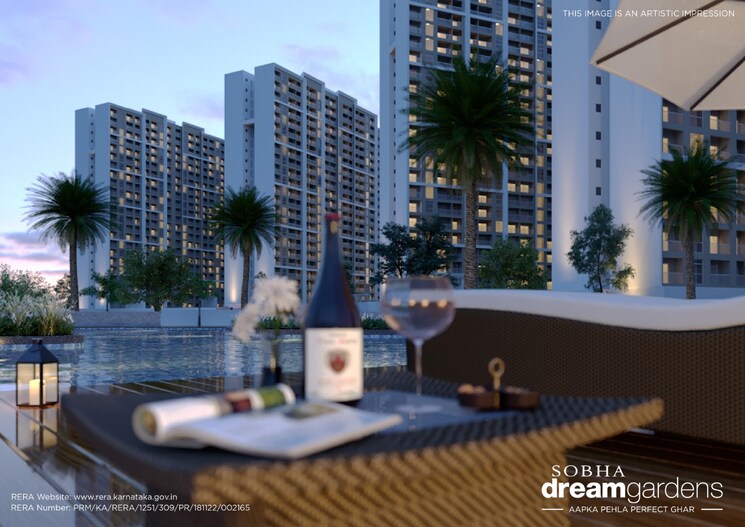 Swimming Pool, sobha-dream-gardens 1 Bedroom 678 Sq.Ft. Apartment In Thanisandra Main Road Bangalore 8833319