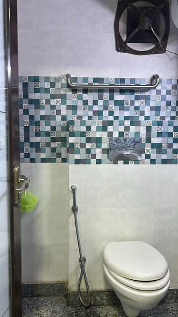 Bathroom in 1 BHK Builder Floor at Kalkaji – for Rent