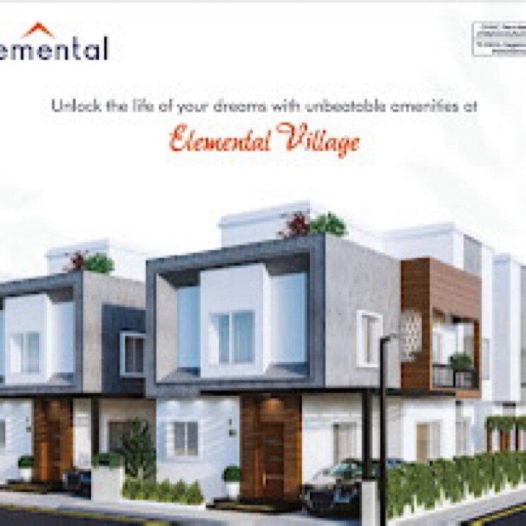 Exterior View, elemental-village 4 Bedroom 2100 Sq.Ft. Villa In Peeranchuruvu Hyderabad 8833465
