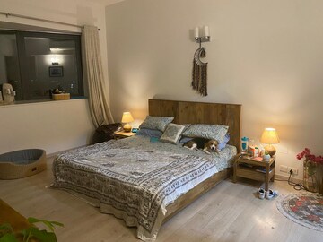 Bedroom in 3 BHK Builder Floor at Emaar Emerald Floors, Sector 65 – for Rent