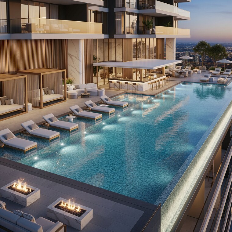 Swimming Pool, marol 2 Bedroom 798 Sq.Ft. Apartment In Marol Mumbai 8833556