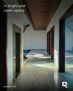 Building Lobby in 4 BHK Builder Floor at Vasant Vihar – for Sale