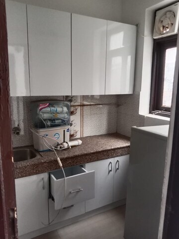 Kitchen in 1 RK Builder Floor at Sushant Lok I – for Rent