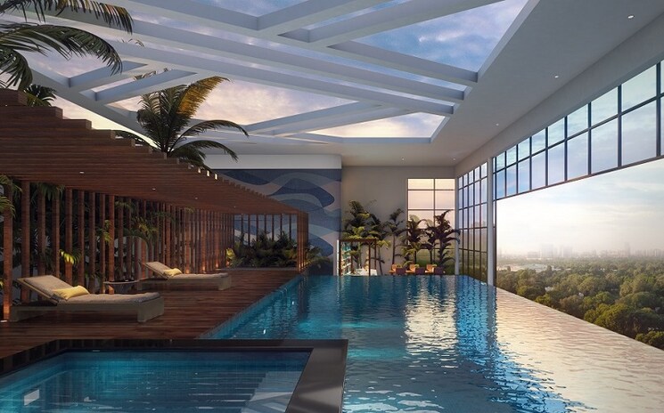 Swimming Pool, unique-k-city 2 Bedroom 1020 Sq.Ft. Apartment In Keshav Nagar Pune 8833922