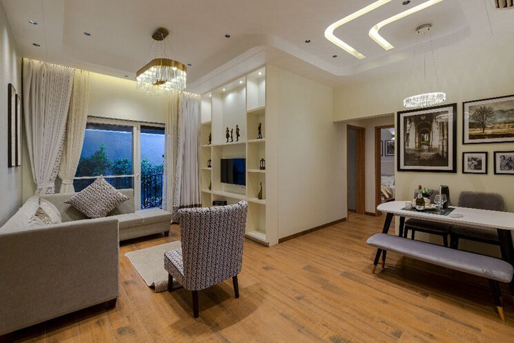 Living Room, unique-k-city 3 Bedroom 987 Sq.Ft. Apartment In Keshav Nagar Pune 8833936