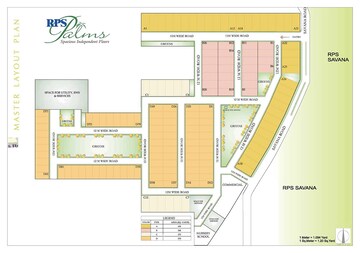 Floor Plan in 4 BHK Independent House at Rps Palms, Sector 88 – for Sale