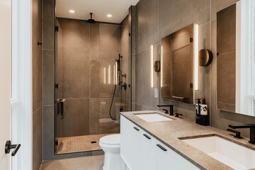 Bathroom in 3 BHK Apartment at Birla Niyaara, Worli – for Sale