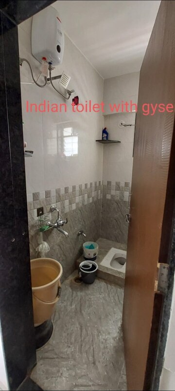 Bathroom in 2 BHK Apartment at Sanskruti Prabhat, Prabhat Road – for Rent