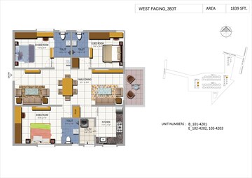 Master Plan in 3 BHK Apartment at Urbanrise The World of Joy, Miyapur – for Sale