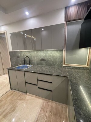 Kitchen in 3 BHK Builder Floor at Ramesh Nagar – for Sale