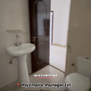Bathroom in 3 BHK Apartment at Javin Raj Empire, Sehani Khurd – for Rent