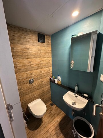 Bathroom in 1 BHK Apartment at Lodha Crown Quality Homes, Majiwada – for Rent