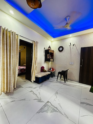 Living Room in 3 BHK Builder Floor at Lake View Complex, Dhakoli – for Sale