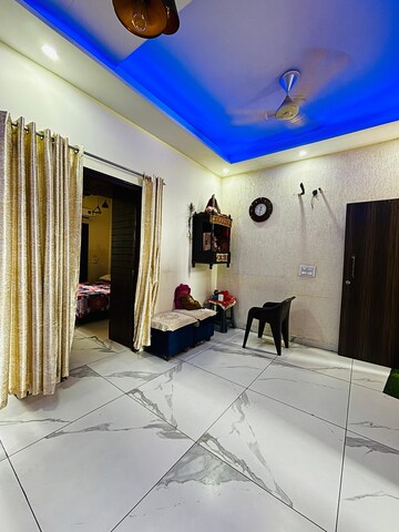 Living Room in 3 BHK Builder Floor at Lake View Complex, Dhakoli – for Sale