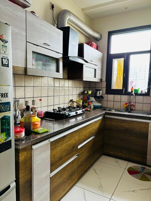 Kitchen in 3 BHK Builder Floor at Lake View Complex, Dhakoli – for Sale