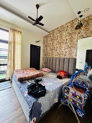 Bedroom in 3 BHK Builder Floor at Lake View Complex, Dhakoli – for Sale