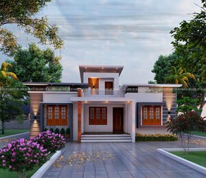 2 BHK Villa – Exterior View View at Koduvayur - for Sale