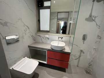 Bathroom in 2 BHK Apartment at Hiranandani Delanna, Ghodbunder Road – for Rent