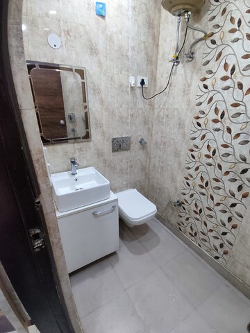 Bathroom in 2 BHK Builder Floor at Rajouri Garden – for Rent
