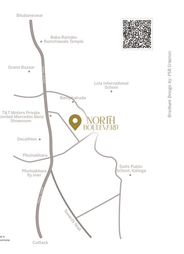 3 BHK Apartment – Map Location View at Phulnakhara - for Sale