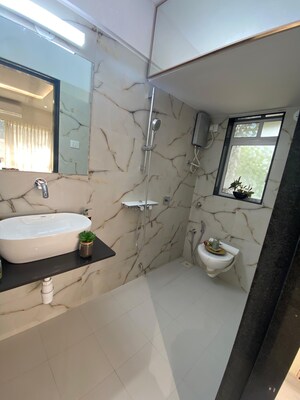 Bathroom in 2 BHK Apartment at Neelam Senroofs, Nahur East – for Sale