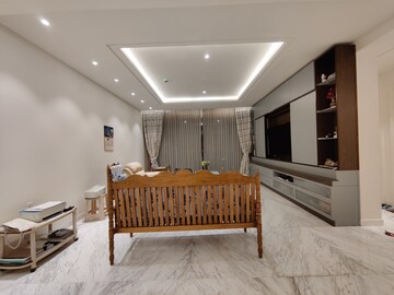 Living Room in 4 BHK Apartment at Bhartiya Leela Residences, Thanisandra Main Road – for Rent