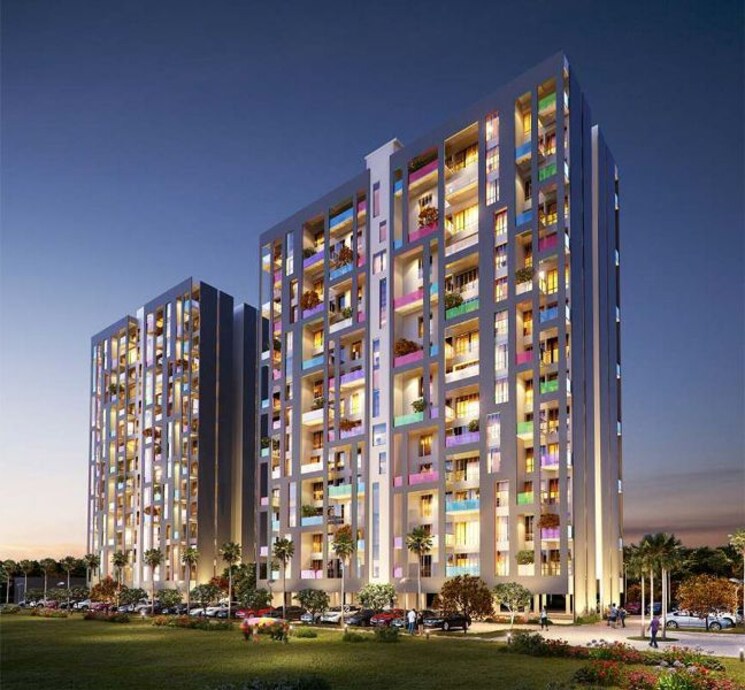 Exterior View, oxford-florida-water-color 3 Bedroom 1114 Sq.Ft. Apartment In Mundhwa Pune 8835149