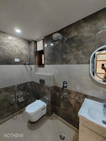 Bathroom in 2 BHK Builder Floor at Saket – for Rent