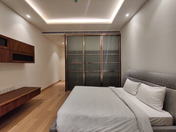 Bedroom in 2 BHK Apartment at Bhartiya Leela Residences, Thanisandra Main Road – for Rent