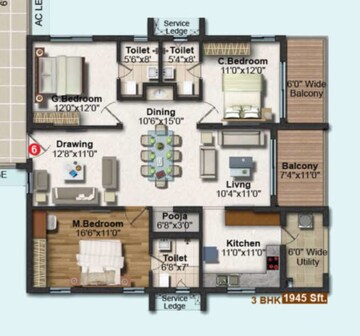 3 BHK Apartment For Sale in Frontline Seven, Kokapet