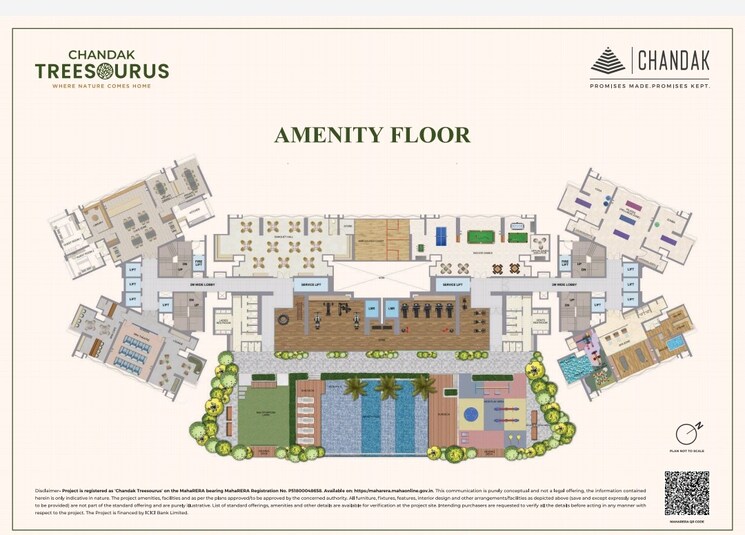 Master Plan, chandak-treesourus 2 Bedroom 718 Sq.Ft. Apartment In Malad West Mumbai 8835283