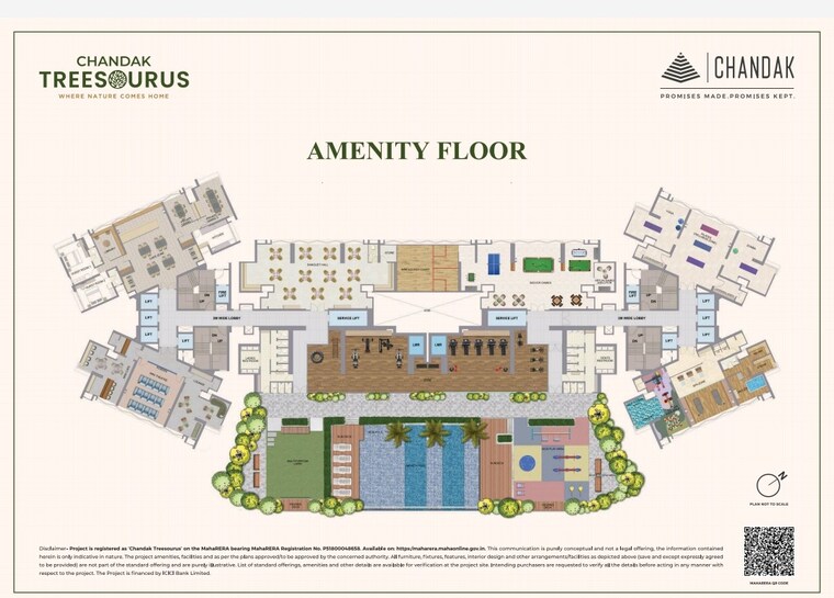 Master Plan, chandak-treesourus 2 Bedroom 718 Sq.Ft. Apartment In Malad West Mumbai 8835283
