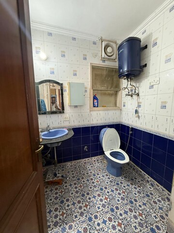 Bathroom in 3 BHK Builder Floor at Chittaranjan Park – for Rent