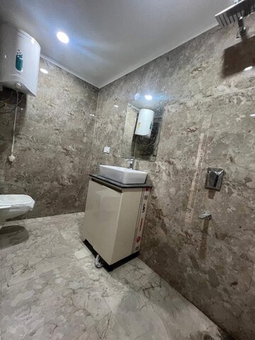 Bathroom in 2 BHK Builder Floor at Chattarpur – for Rent